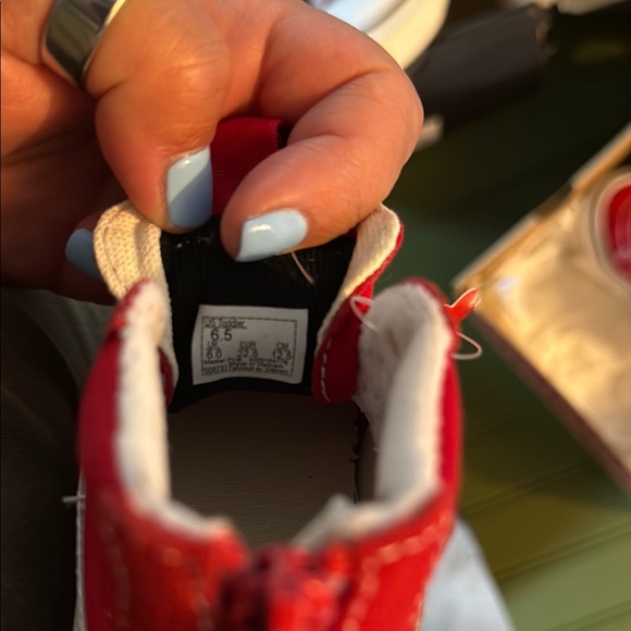 Vans Red High-Top Sneakers - Picture 6 of 7